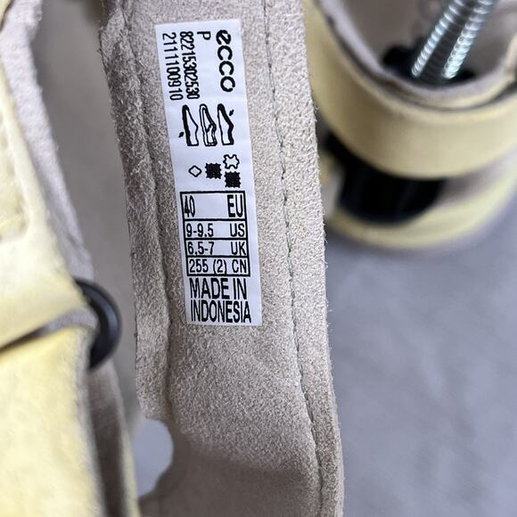 Ecco Yucatan Receptor Women’s Size 9.5 Sandals Pale Yellow Hiking Trail Shoes - Picture 7 of 7